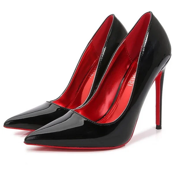 Women Pointed Toe High Thin Heel Shoes Outdoor Office Sweet Single Shoes Nightclub Party Banquet Wedding Host Model Heeled Pumps