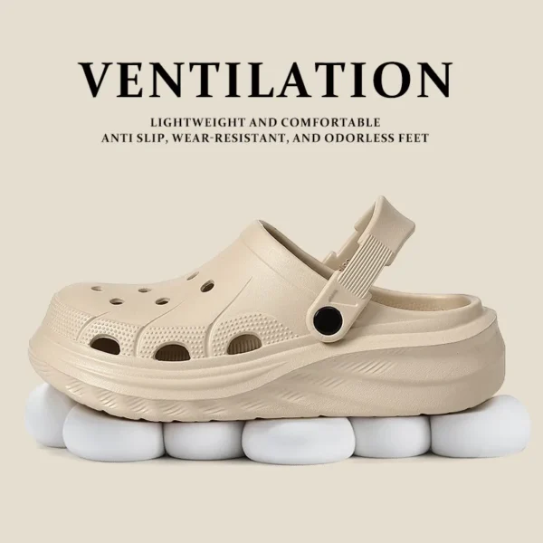 Maternity Women's Sandals Summer Outdoor Wear Anti-Slip Thick Bottom Beach Shoes Head Cover Slippers Ladies Fashion New Mod