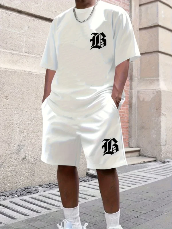 2025 Summer New Men's Casual Set 3D printed sportswear summer streetwear outdoor shorts set